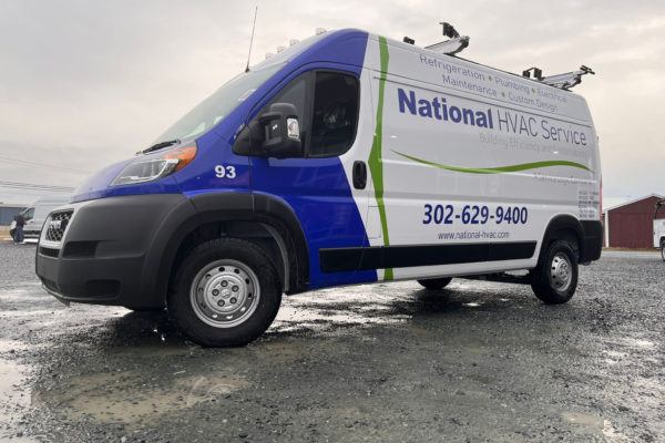 National HVAC Lettering and Wrap